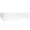 vidaXL Outdoor Dog Kennel Galvanized Steel 374"x374"x72.8"