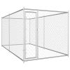 vidaXL Outdoor Dog Kennel 150.4"x75.6"x72.8"