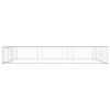 vidaXL Outdoor Dog Kennel Galvanized Steel 19.7'x19.7'x3.3'