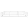 vidaXL Outdoor Dog Kennel Galvanized Steel 19.7'x19.7'x3.3'