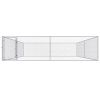vidaXL Outdoor Dog Kennel Galvanized Steel 13.1'x13.1'x3.3'