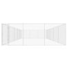 vidaXL Outdoor Dog Kennel Galvanized Steel 374"x224.4"x72.8"