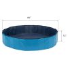 Foldable Dog Pet Bath Pool;  63" Diameter Large Collapsible Wading Pool Pits Ball Pool Portable Bathing Swimming Tub for Dogs Cats Indoor & Outdoor Us
