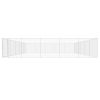 vidaXL Outdoor Dog Kennel Galvanized Steel 374"x374"x72.8"